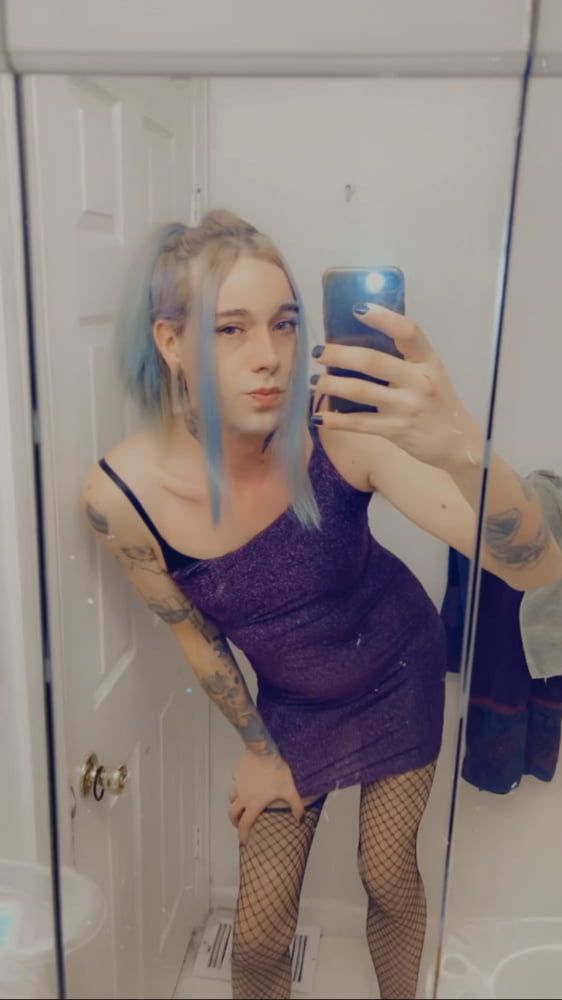 Hot Purple Minidress Slut #39