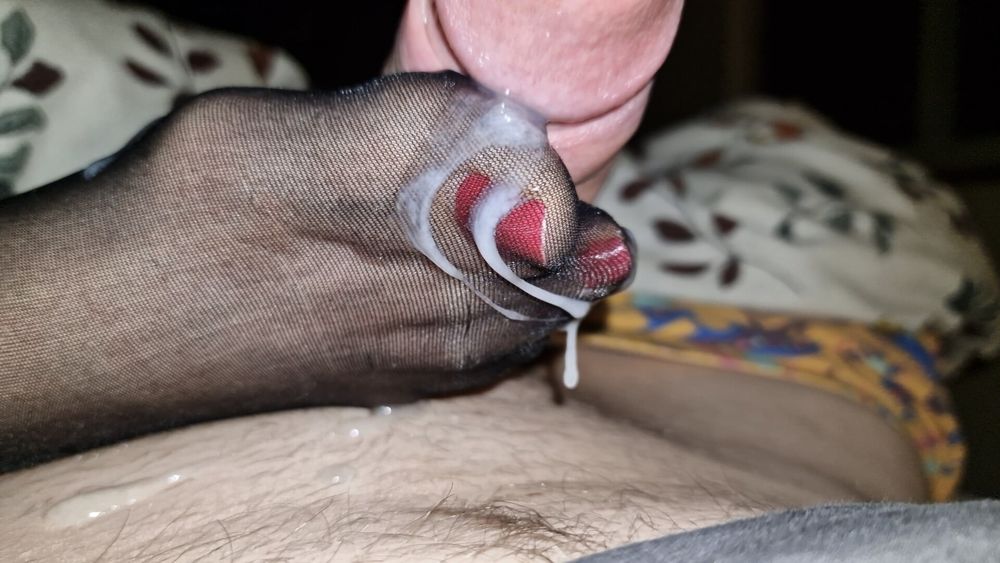 Semen on wife&#039;s feet all the time #59