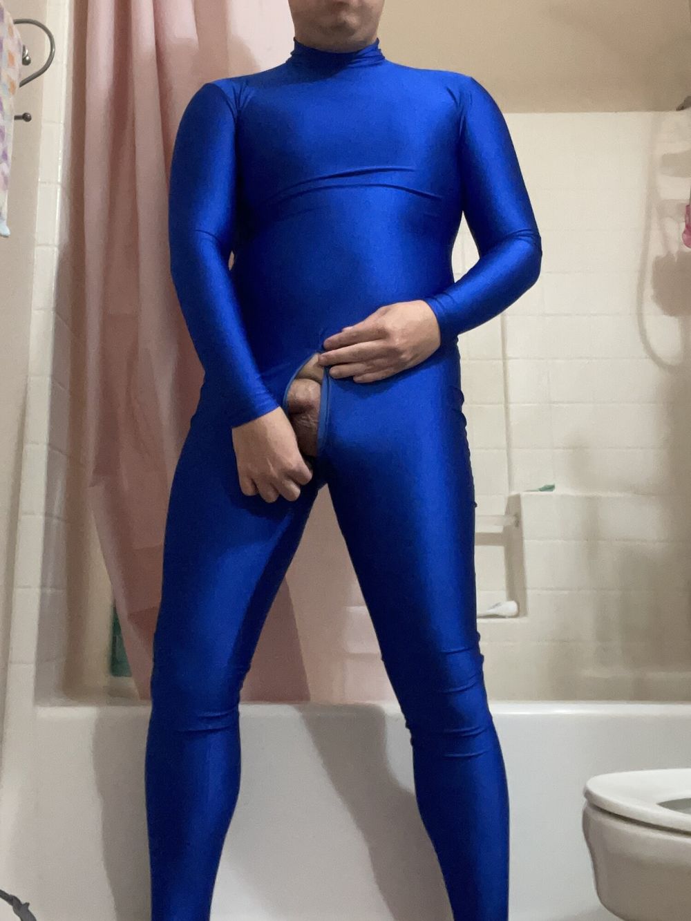 Blue Lycra Spandex Suit  #9