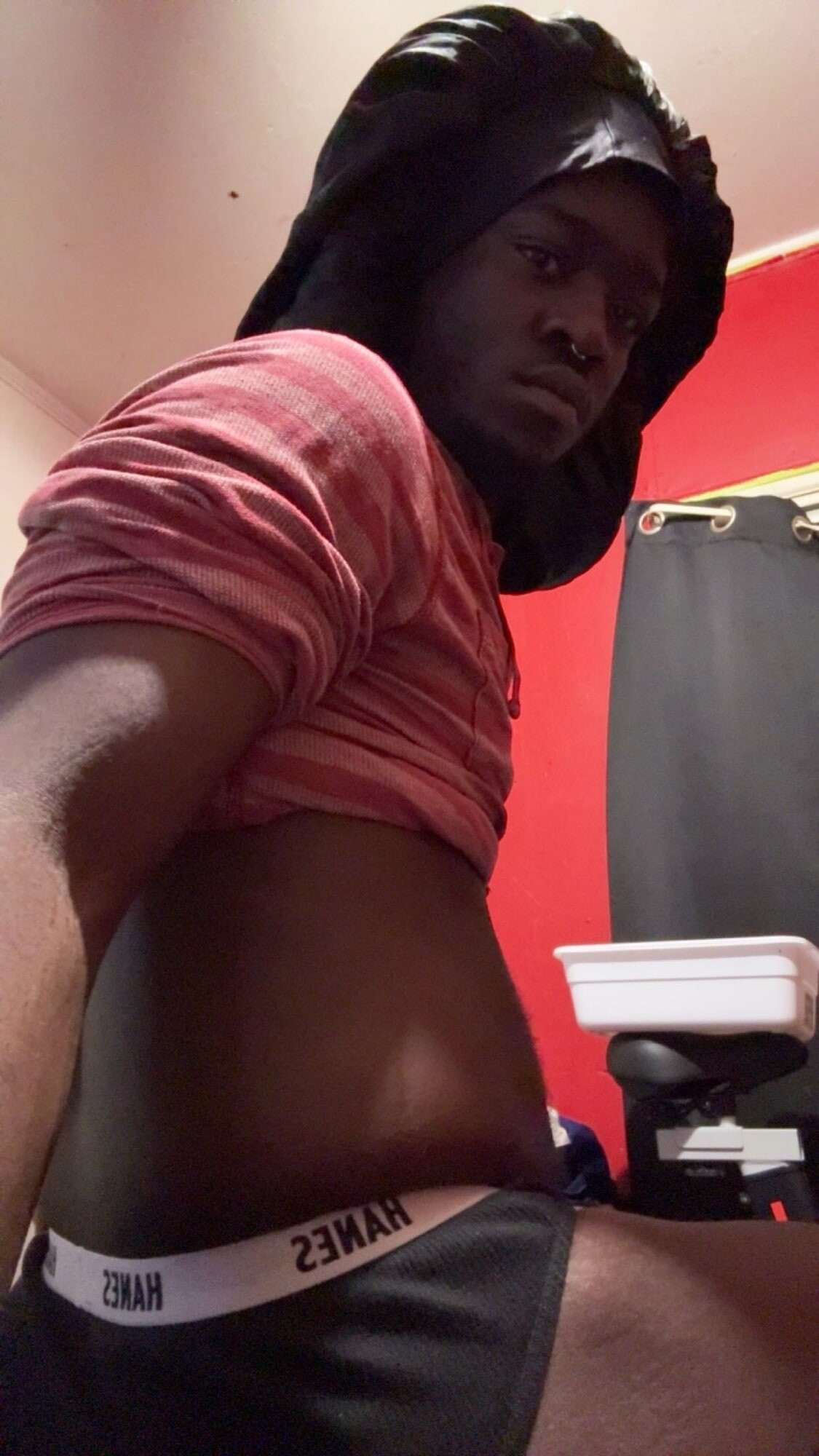 My Black bonnet & Black Panties