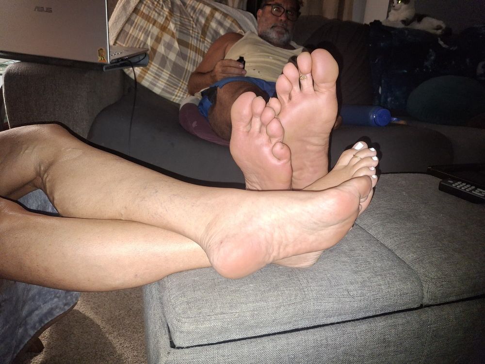 Showing off our legs and feet #10