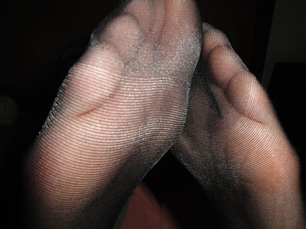 Black Pantyhose Feet #8