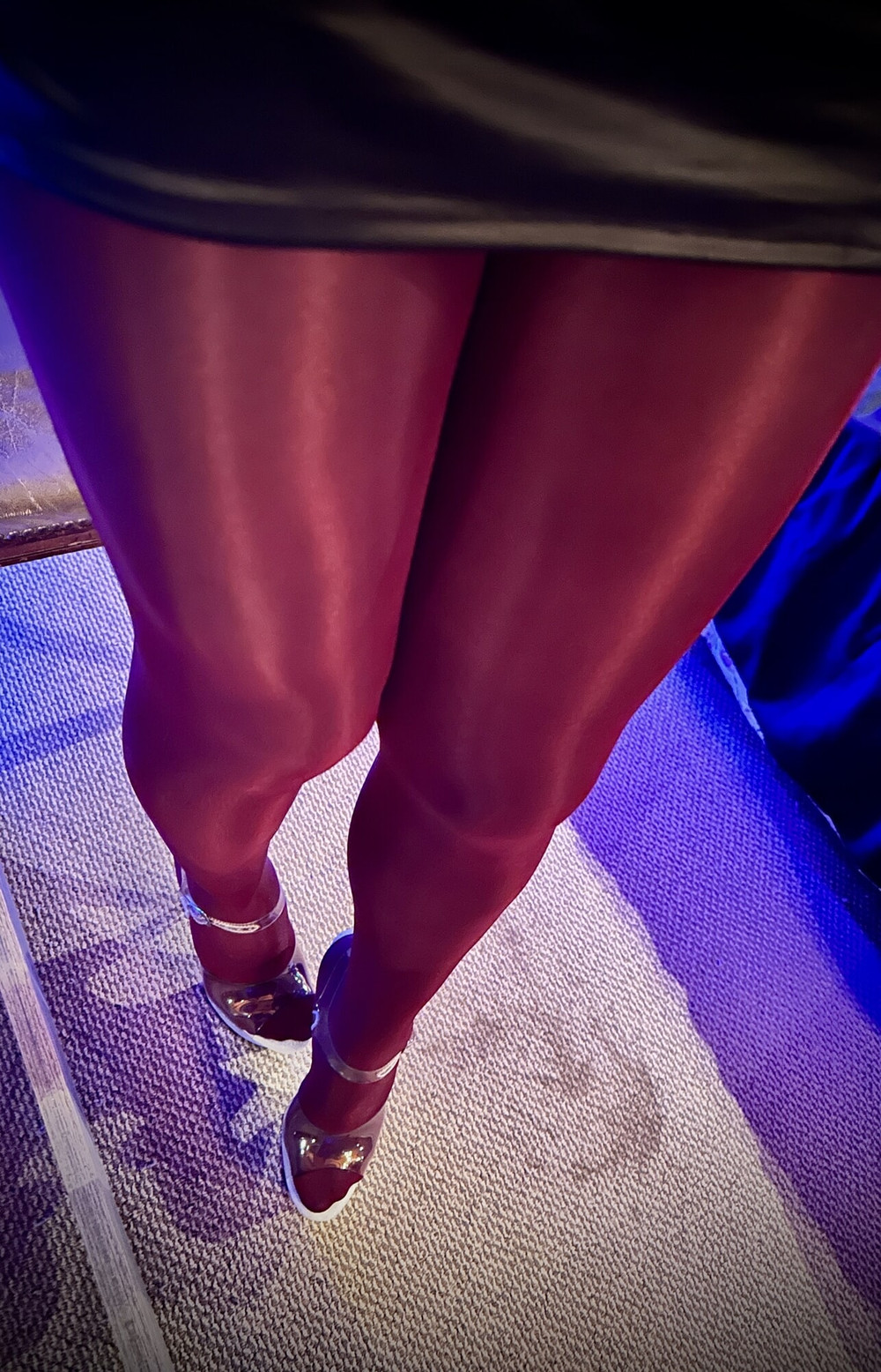 My new shiny & glossy pantyhose looks so hot ! #22
