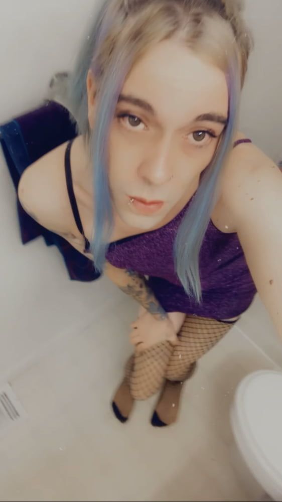 Hot Purple Minidress Slut #41