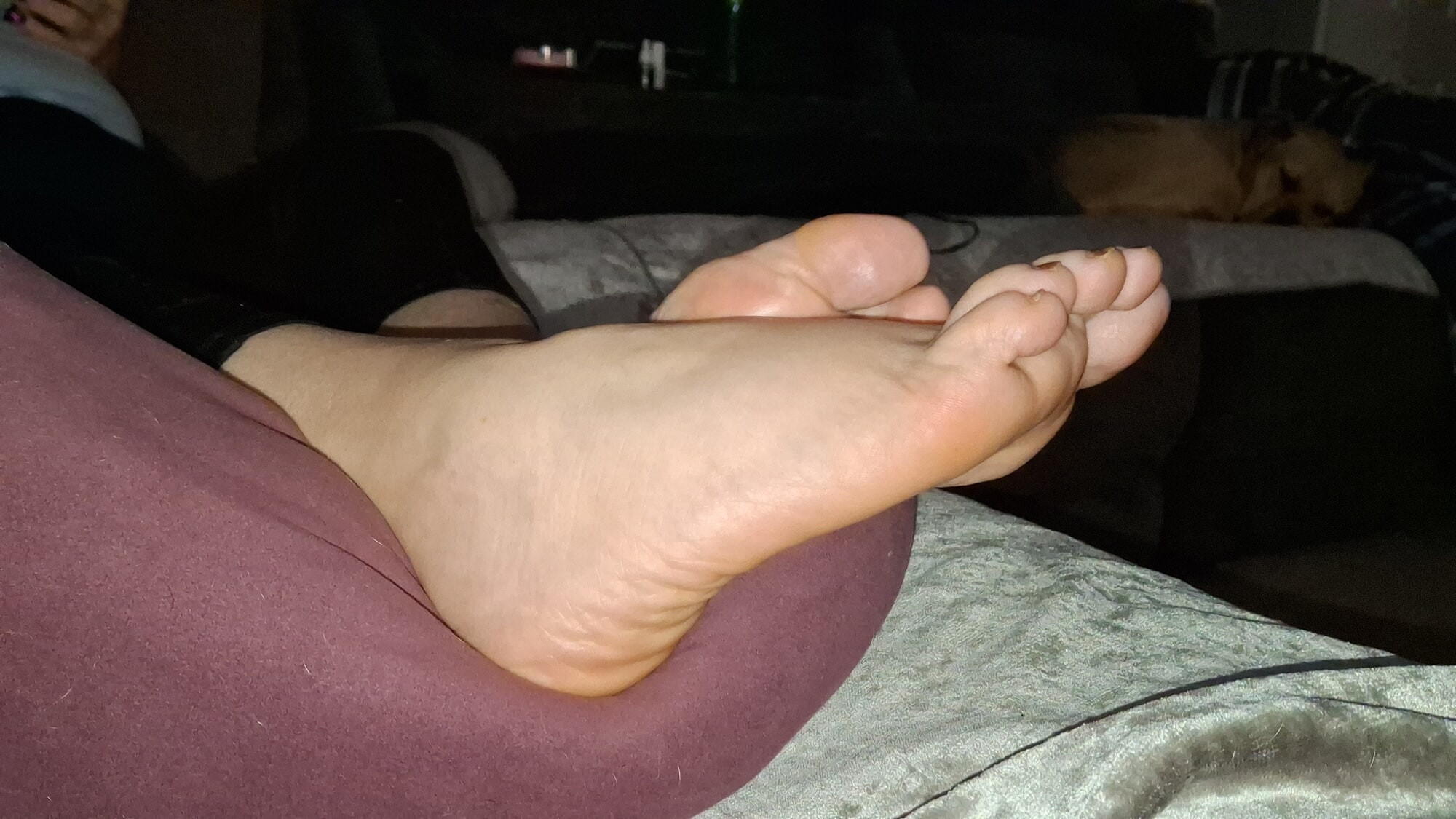 Girlfriend teases me with her soft cute feet #9