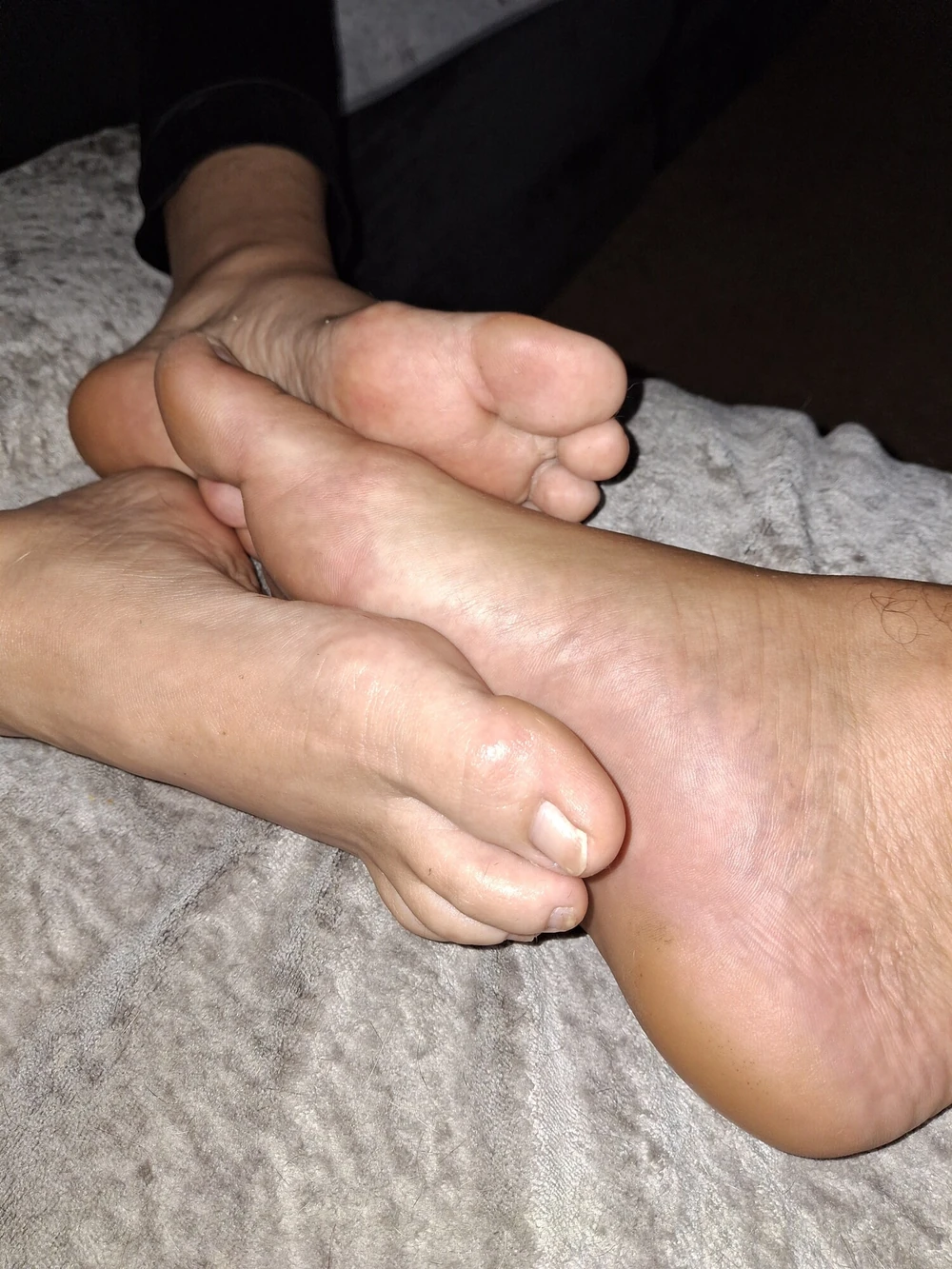 Playing footsie on the couch #3