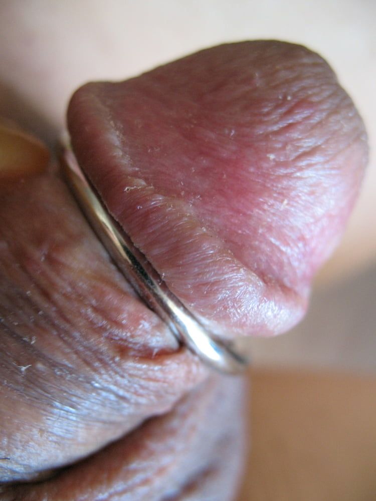 More steel in my cock with glans ring #41