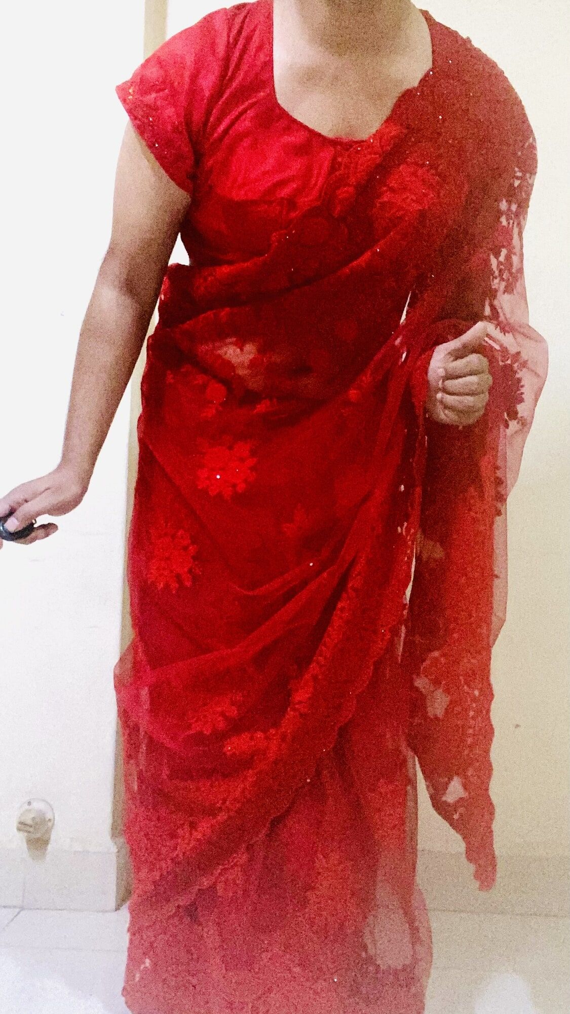 Red saree