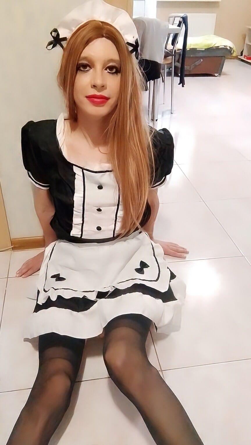 Vladasexytrans sexy sissy maid #27