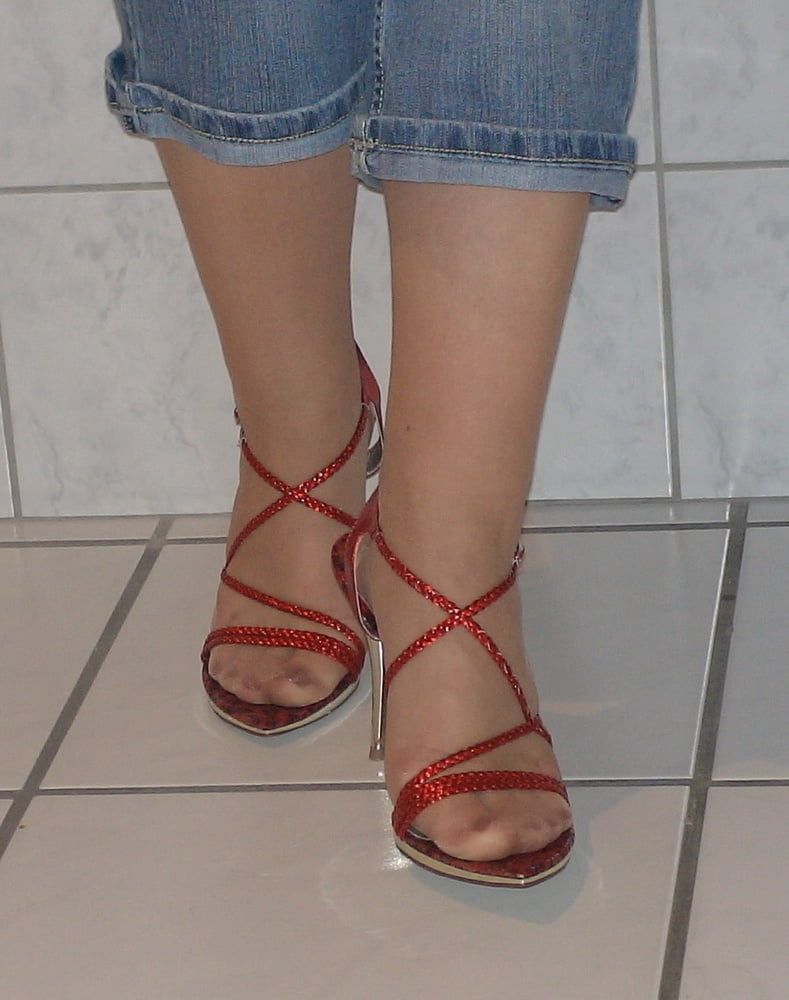 Red Sandal Heels #3