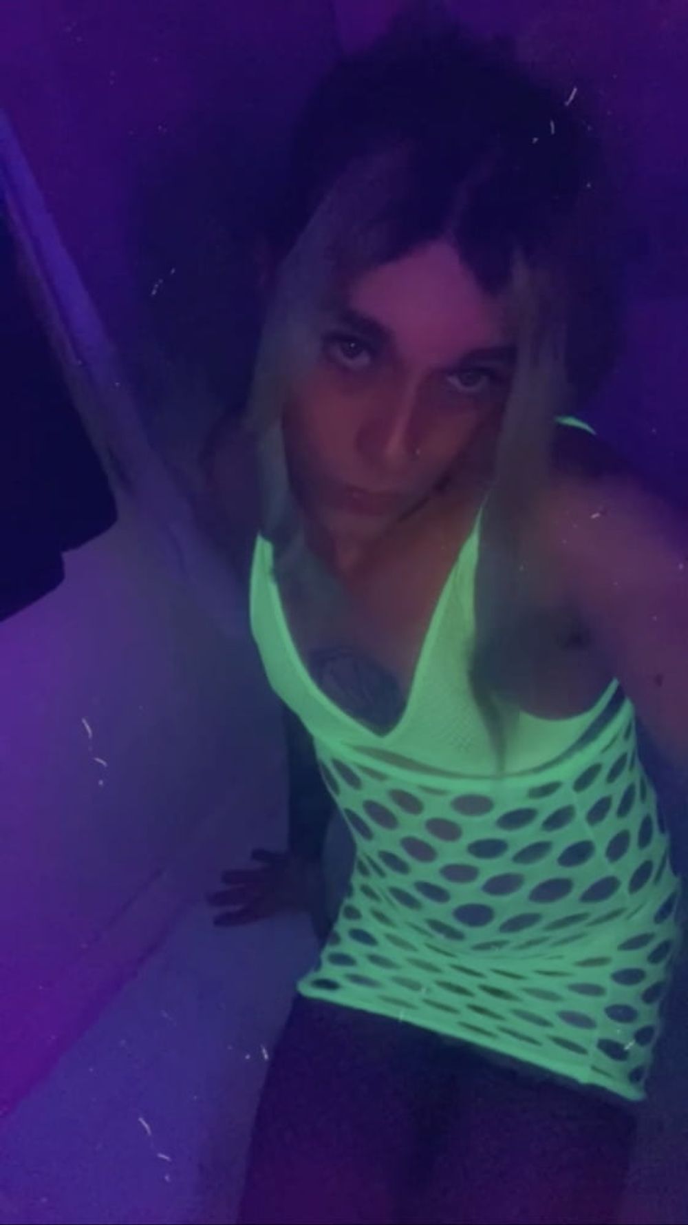 Blacklight Minidress Babe #8