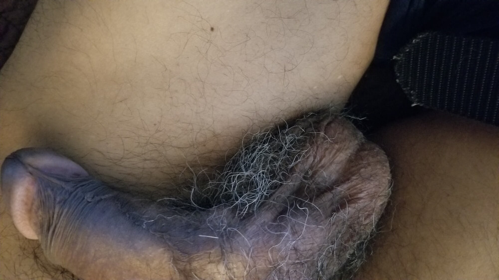 Hanging out dick,hairy uncut  #4