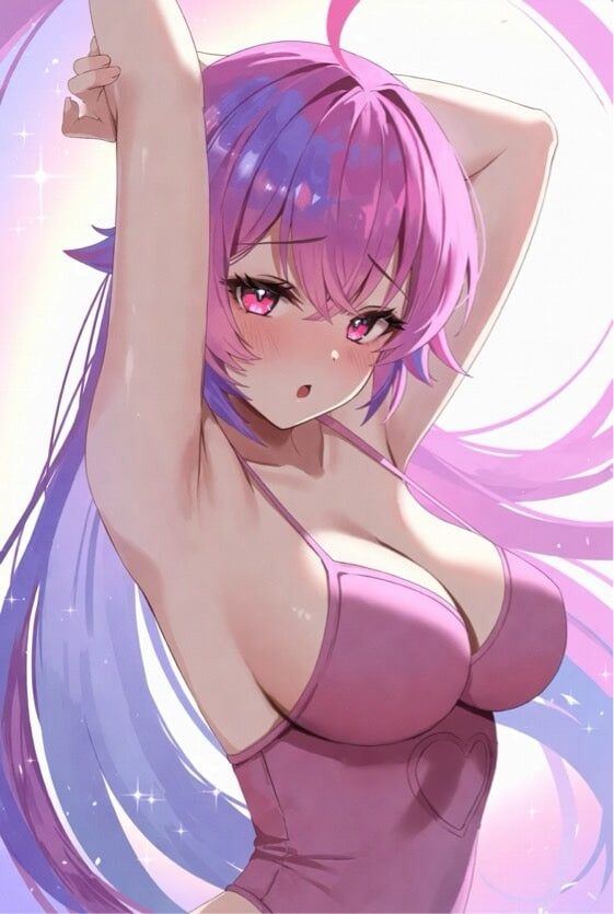 Cute Anime Girls Showing Their Curvy Poses – AI Art Collecti #12