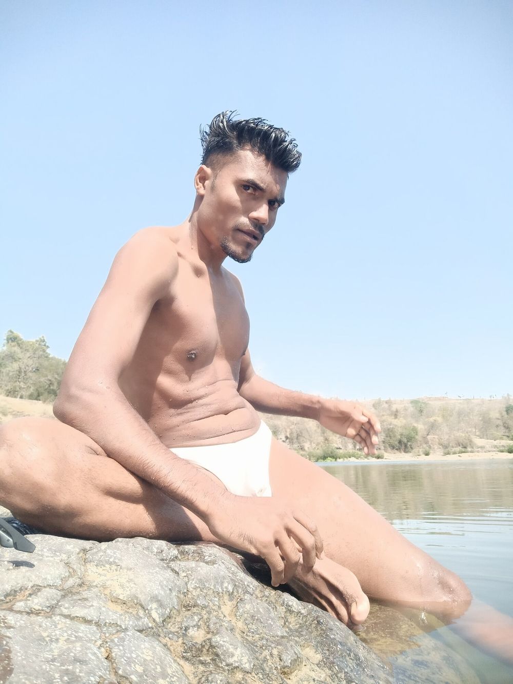 Sanju gamit on river advanture hot and sexy looking in man  #48