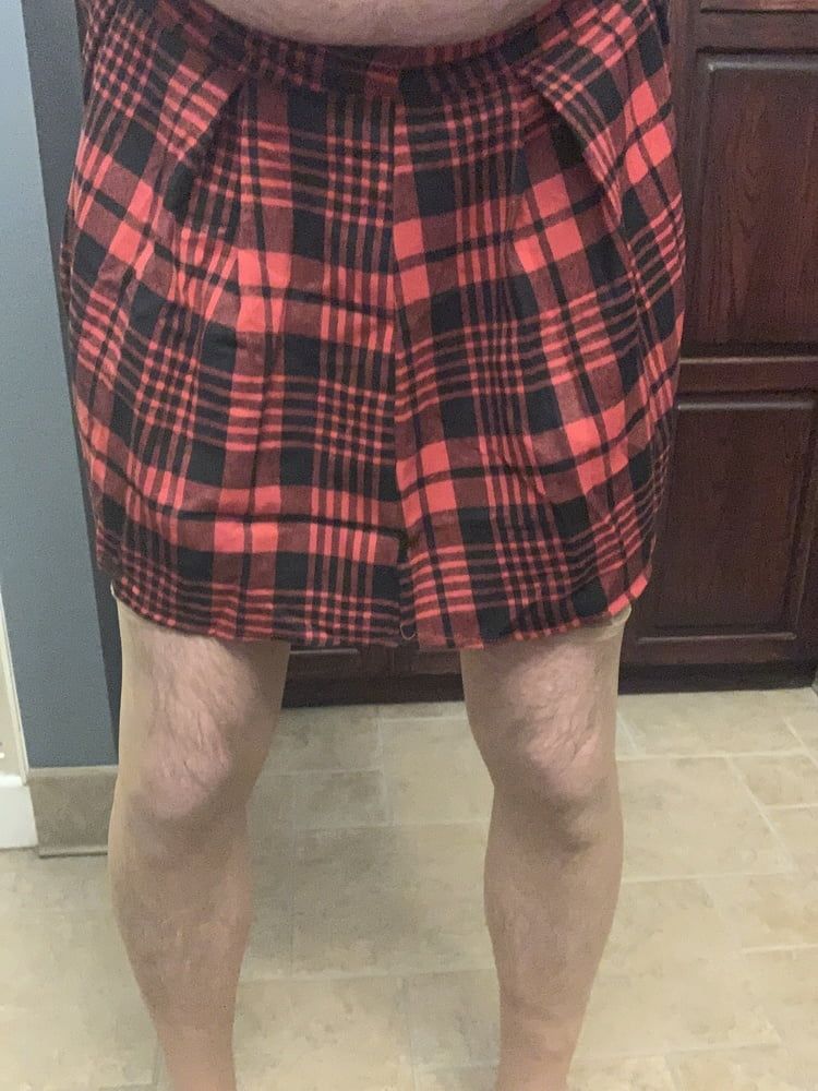 Stockings and skirt 