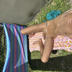 Husband Tans Naked