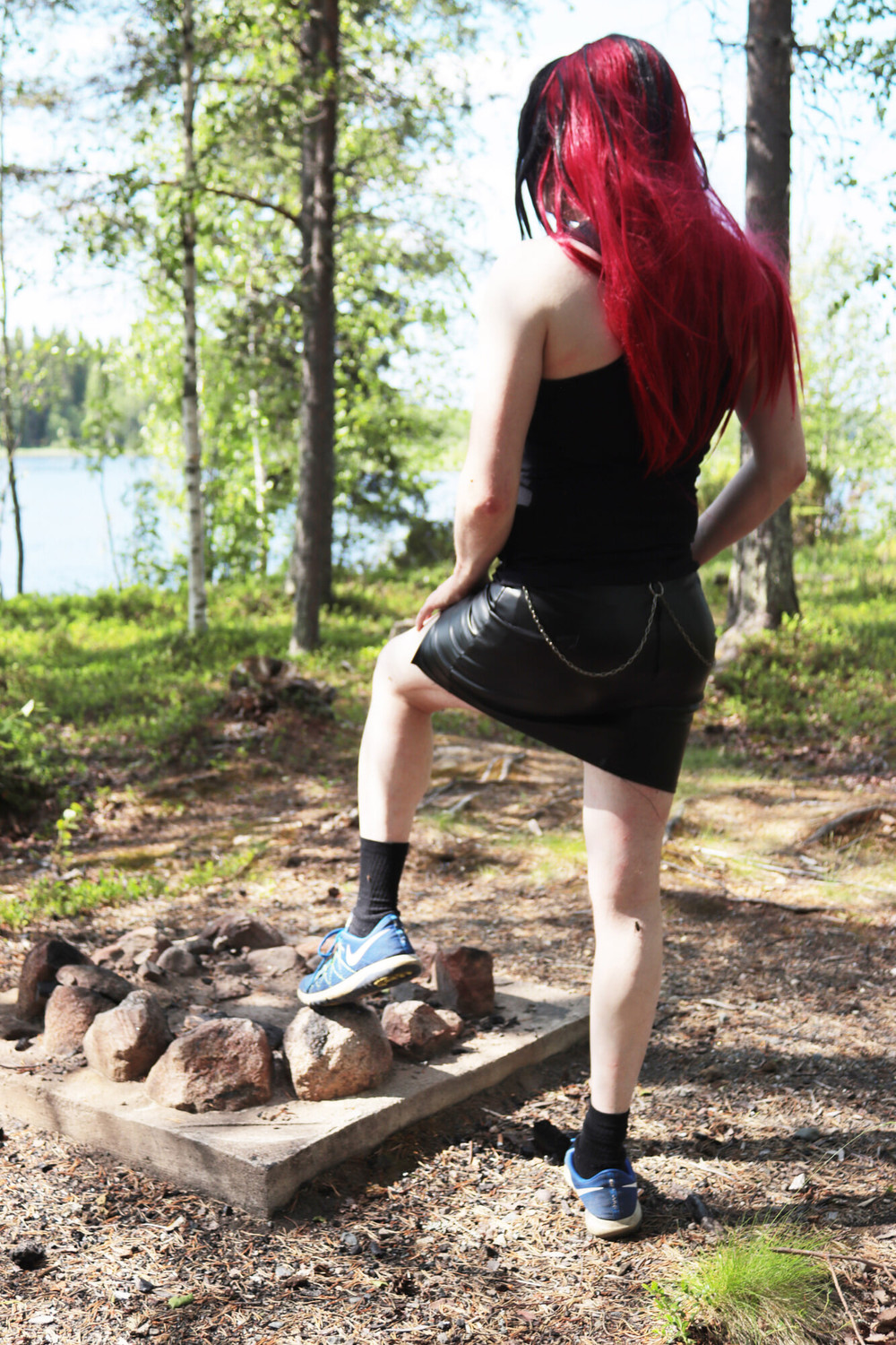 Me hiking in warm sunny weather