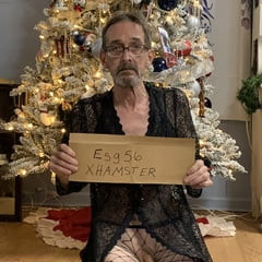 Cross dressing in lingerie 