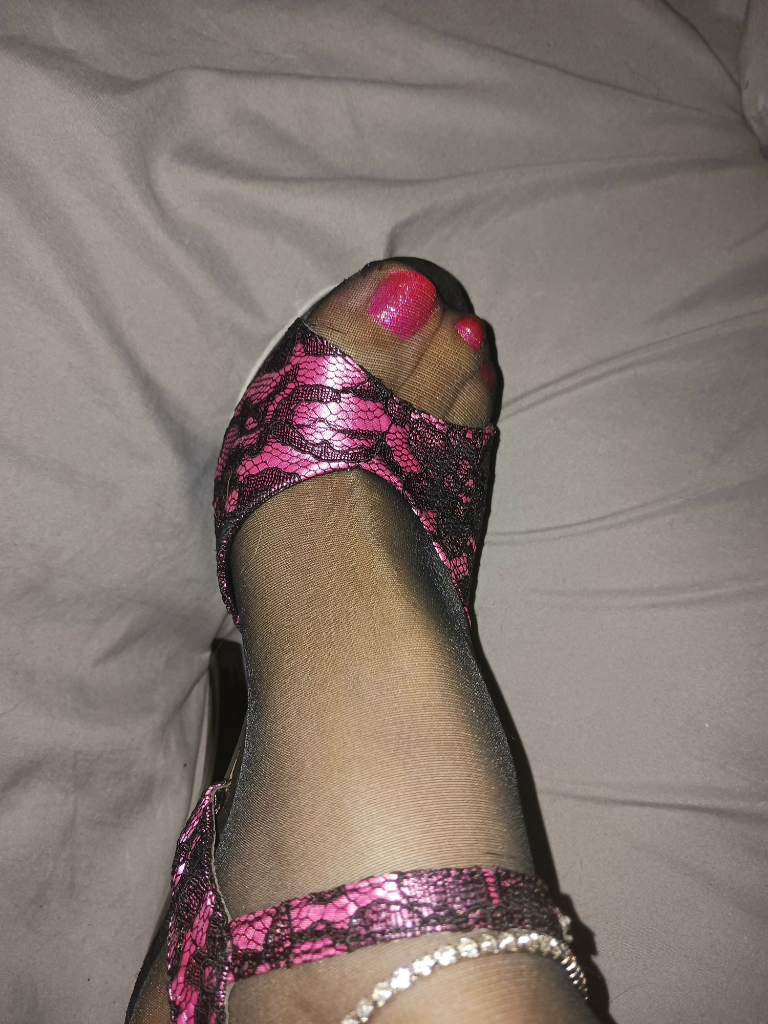 Erica heels, feet & nylons  #21