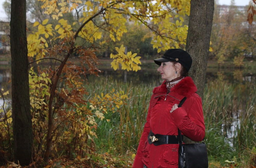 red jacket and yellow leaves #31