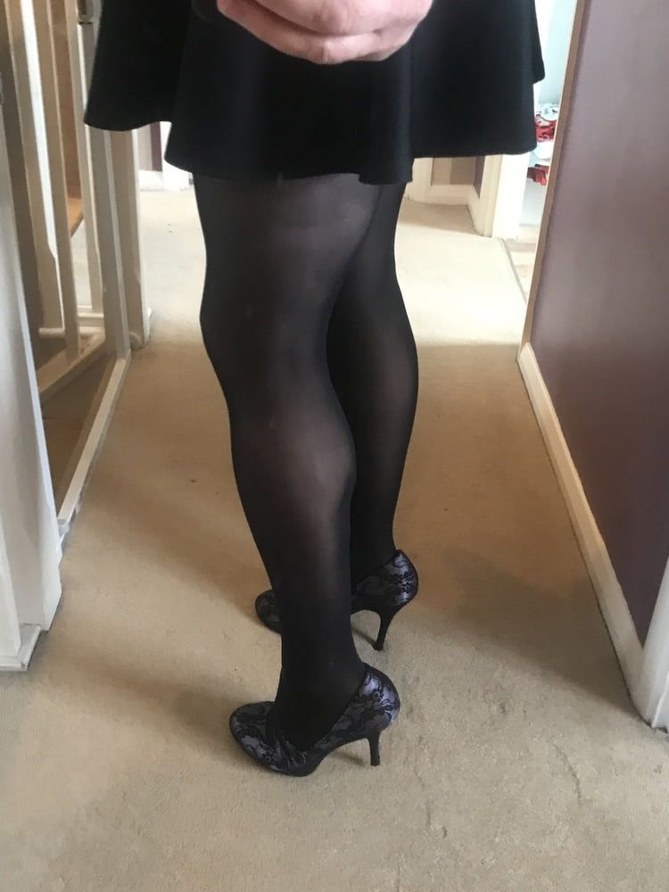 Black hold up stockings #39