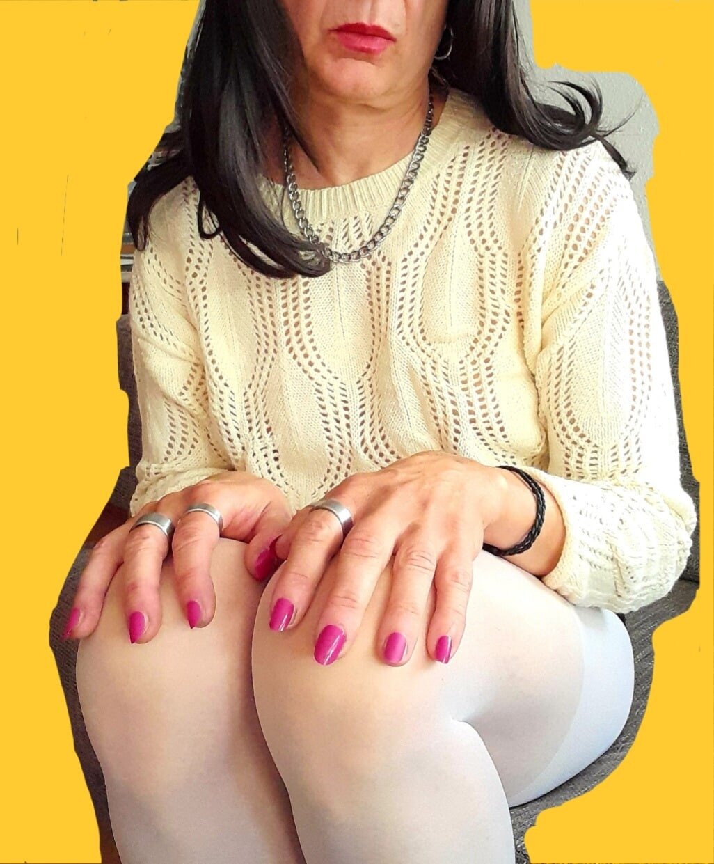 White tights 