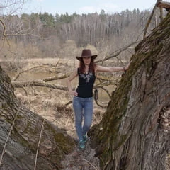 Near the tree