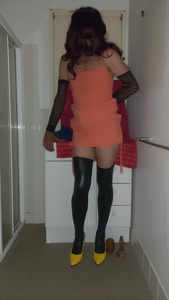Orange dress  #14