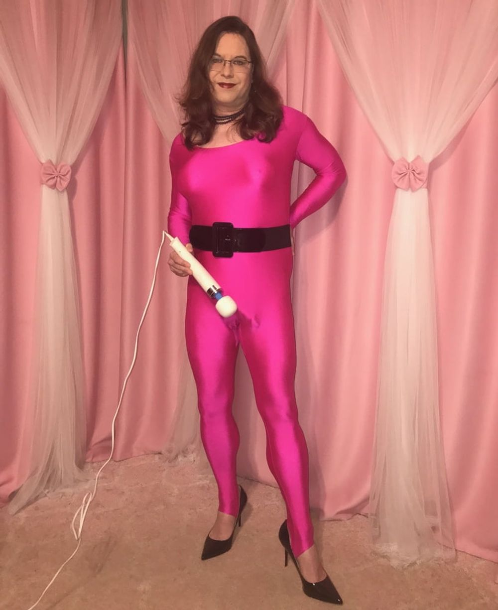 Joanie - Hot Pink Catsuit