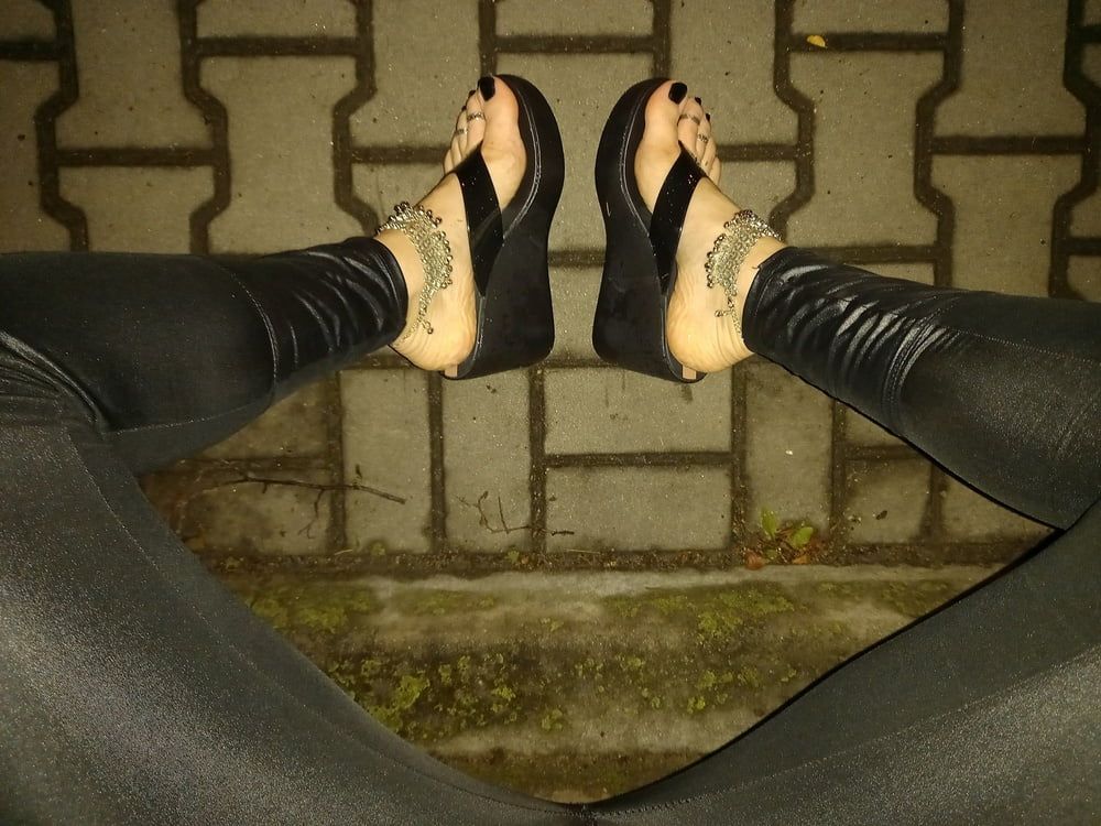 sexy feet and latex flip flops #34