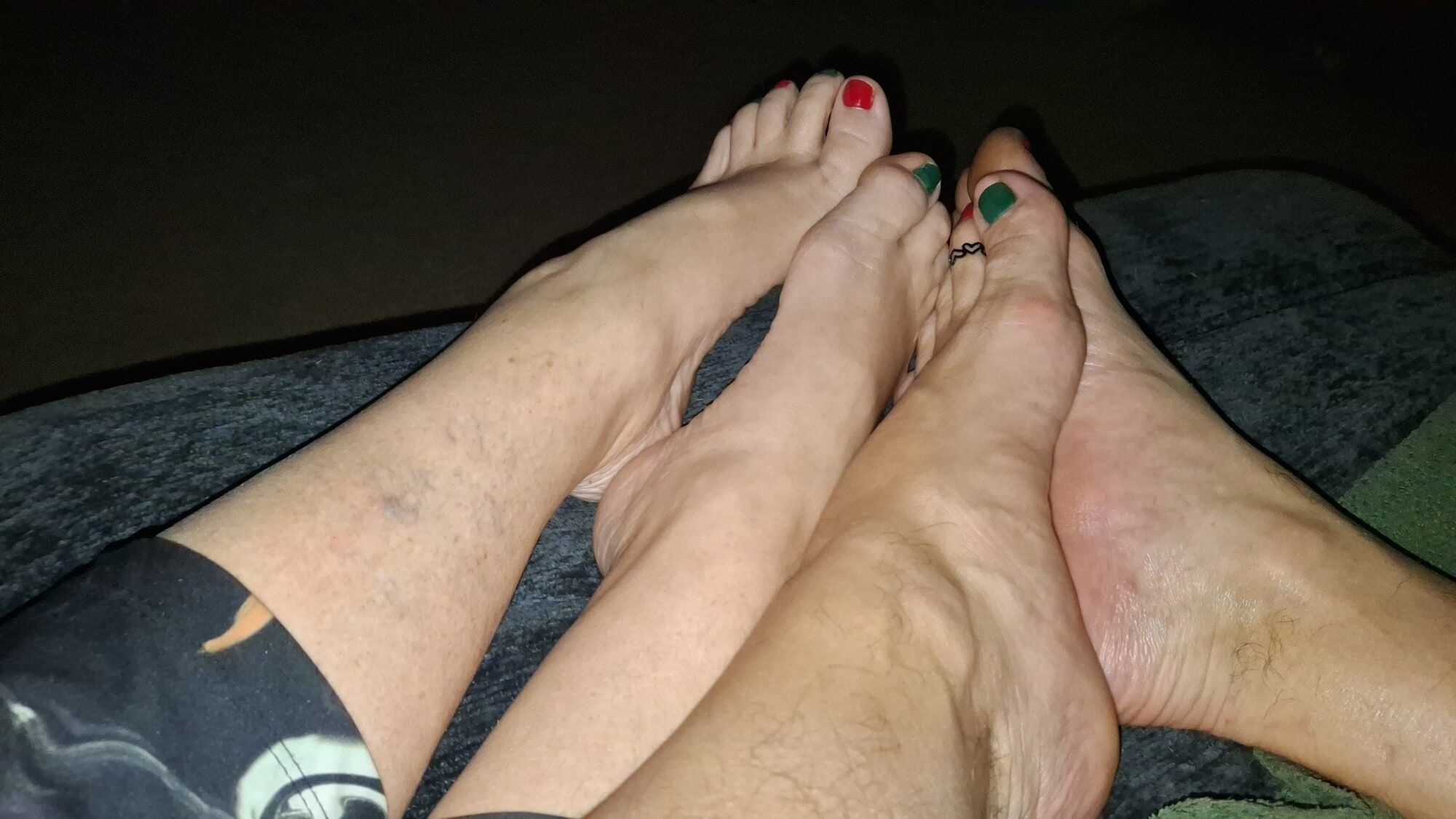 Showing off our Xmas pedicures #10