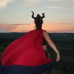 On the Hill under sunset sky