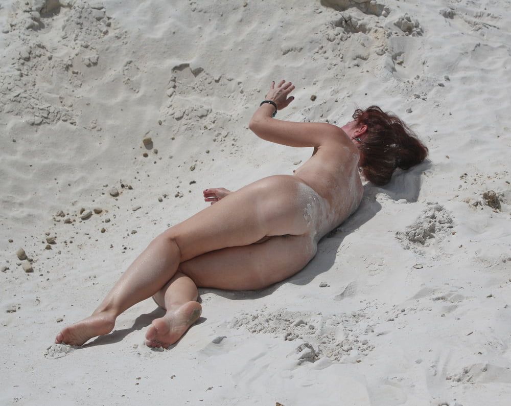Naked on White Sand #30