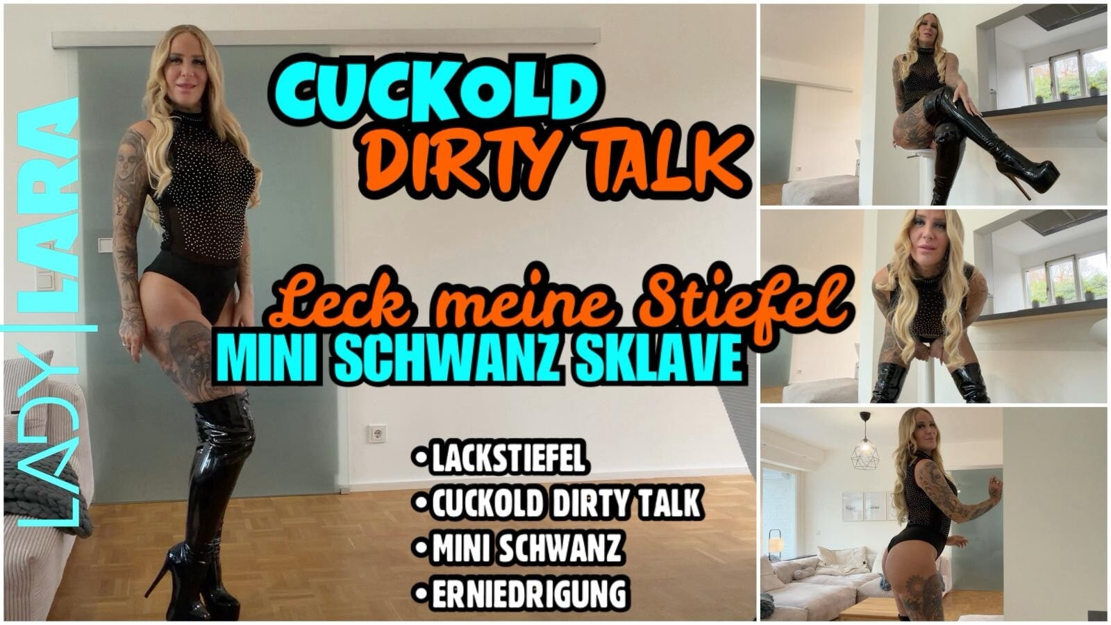 CUCKOLD: LICK MY BOOTS, TINY DICK SLAVE!