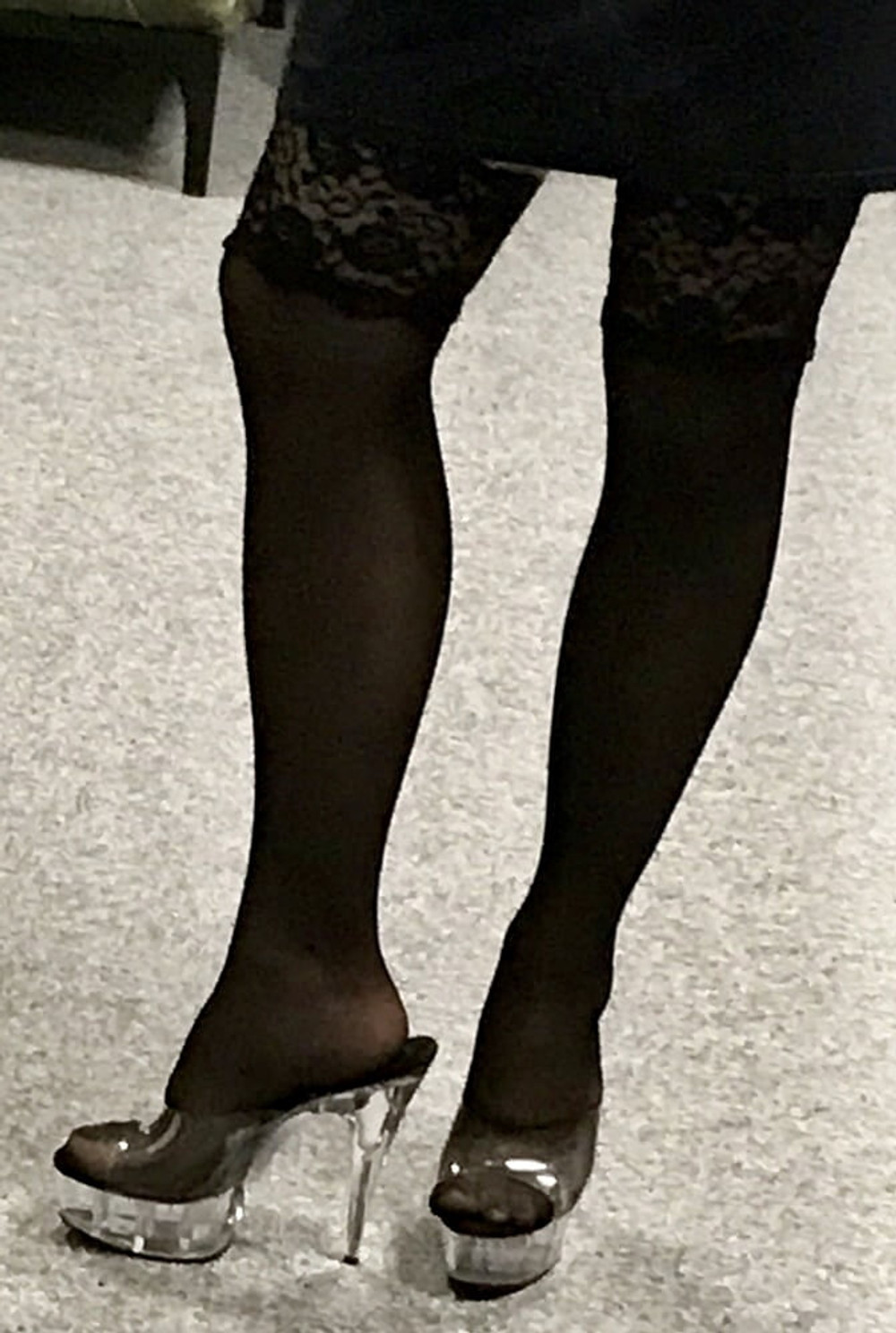 Sexy black stockings #7