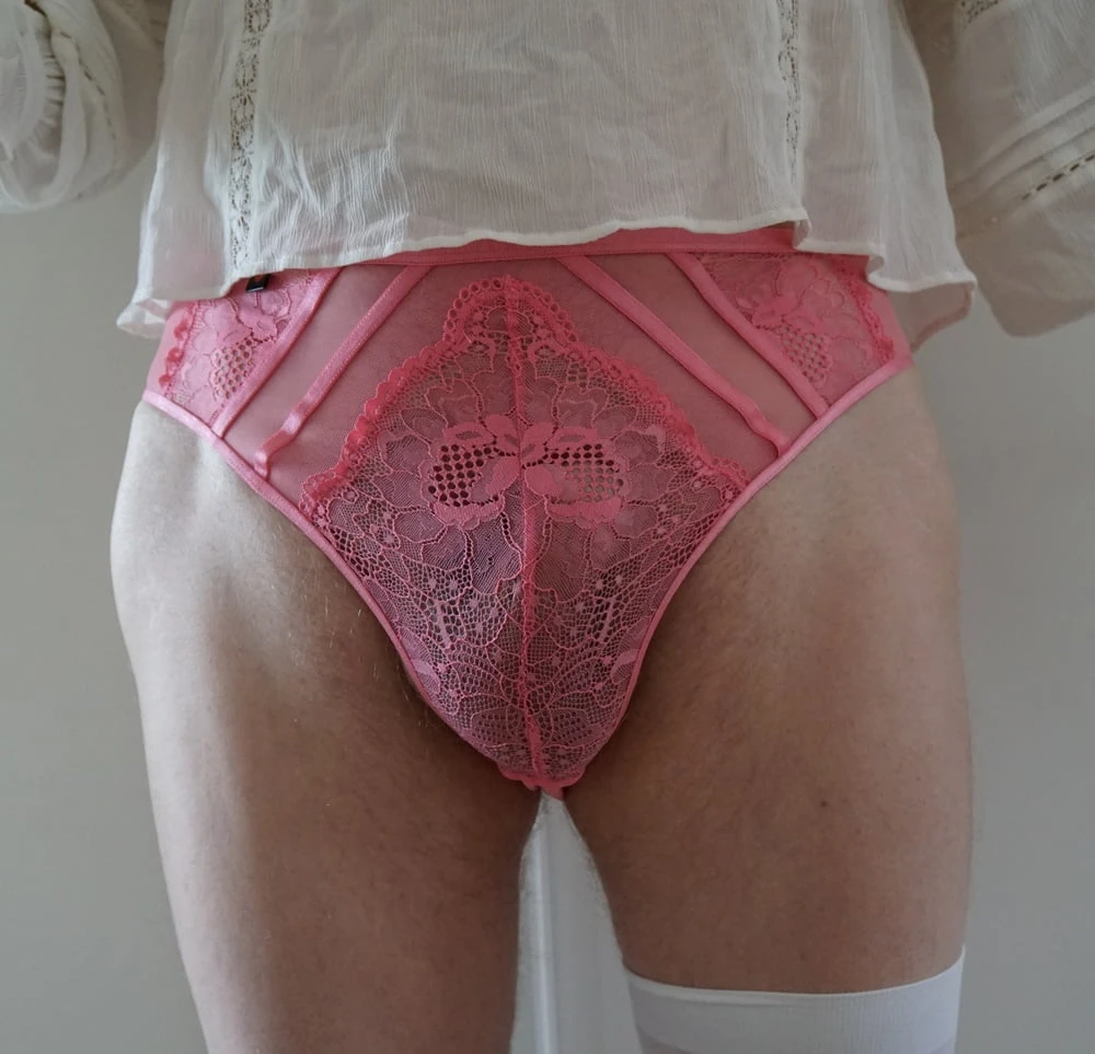 Sissy Cock in pink panties #2