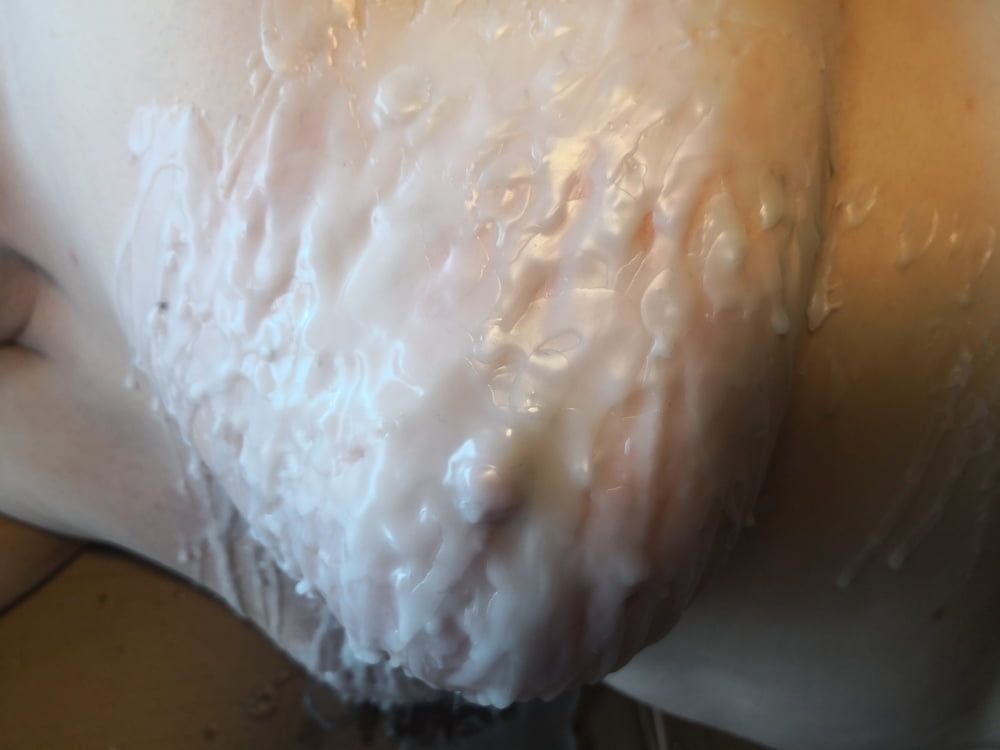 Breasts in hot wax #8
