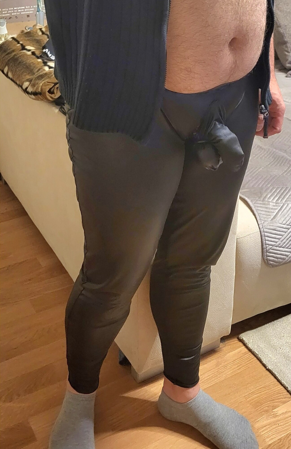 Wetlook hose mit Hosentraeger  #3
