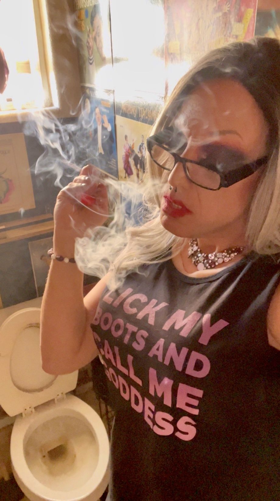 Trans Goddess Smoking Fetish #24