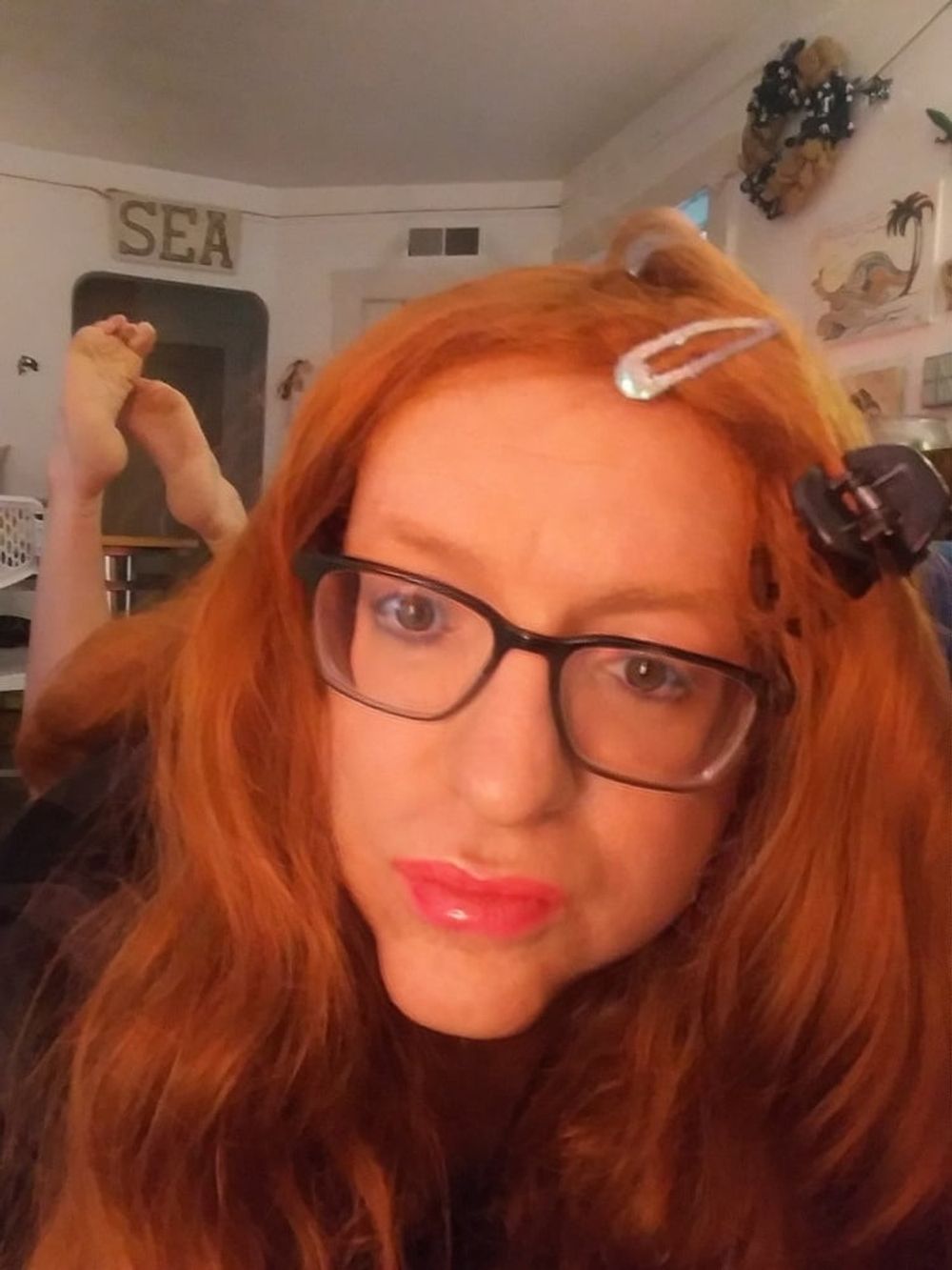 Redhead shemale trans masturbation cum cock  #50