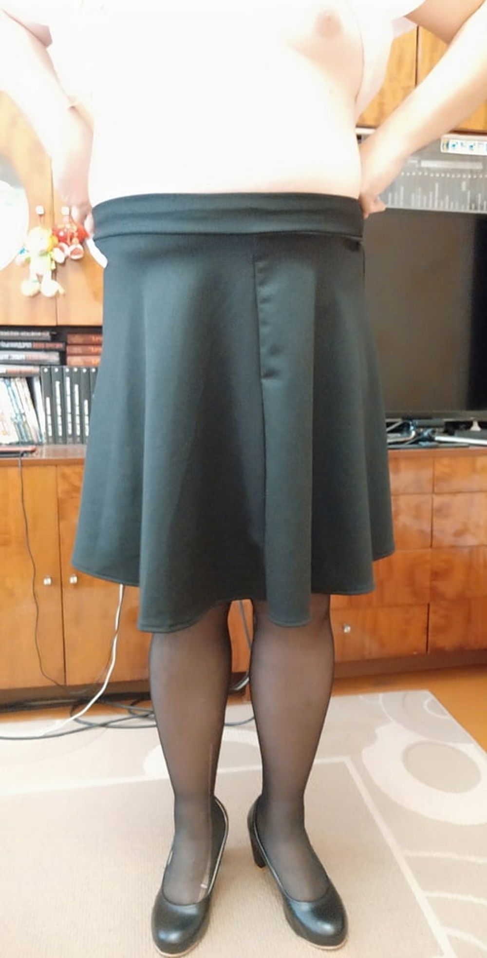 black skirt&amp;white blouse p.1 #25