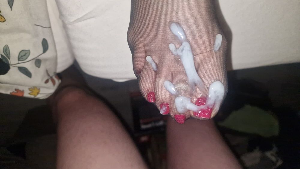 Semen on wife&#039;s feet all the time #27