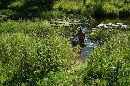 nude in lazy river         