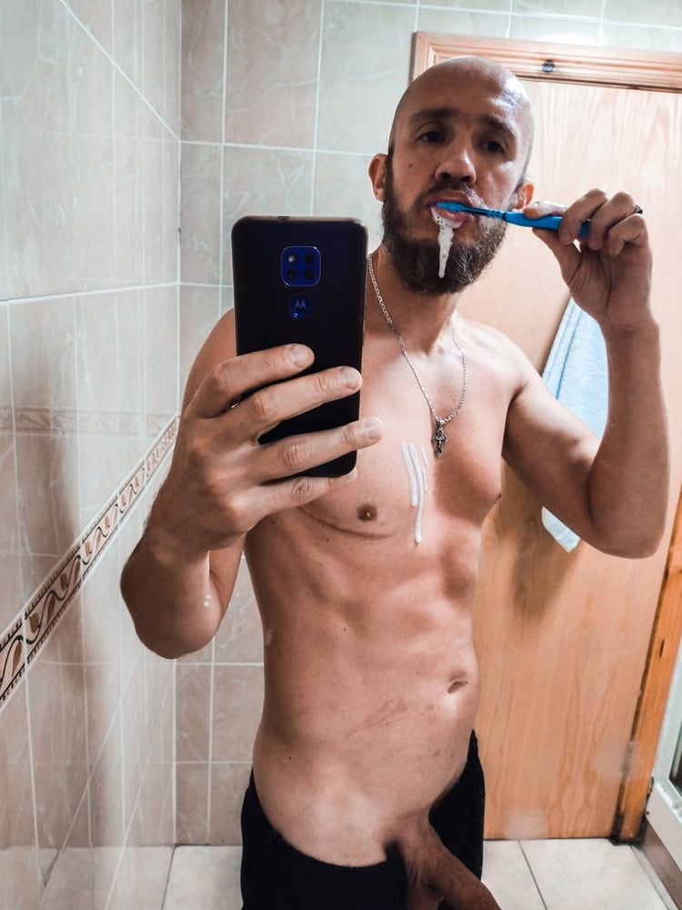 Dude brushes his teeth #6