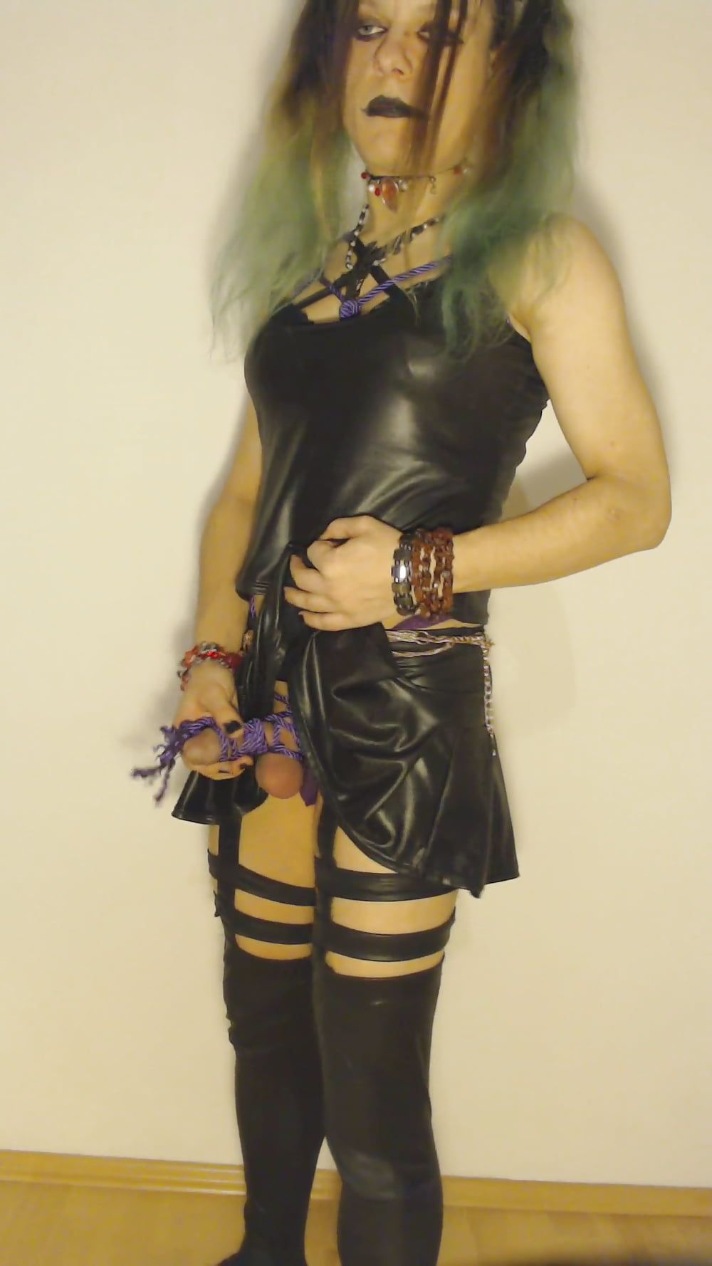 Bondage Chastity Green Cyber Goth Brandynette #43