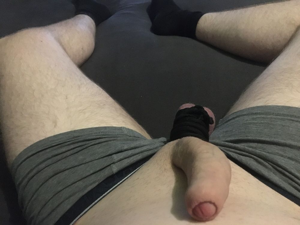 Shaved Cock And Balls Tied Up #46