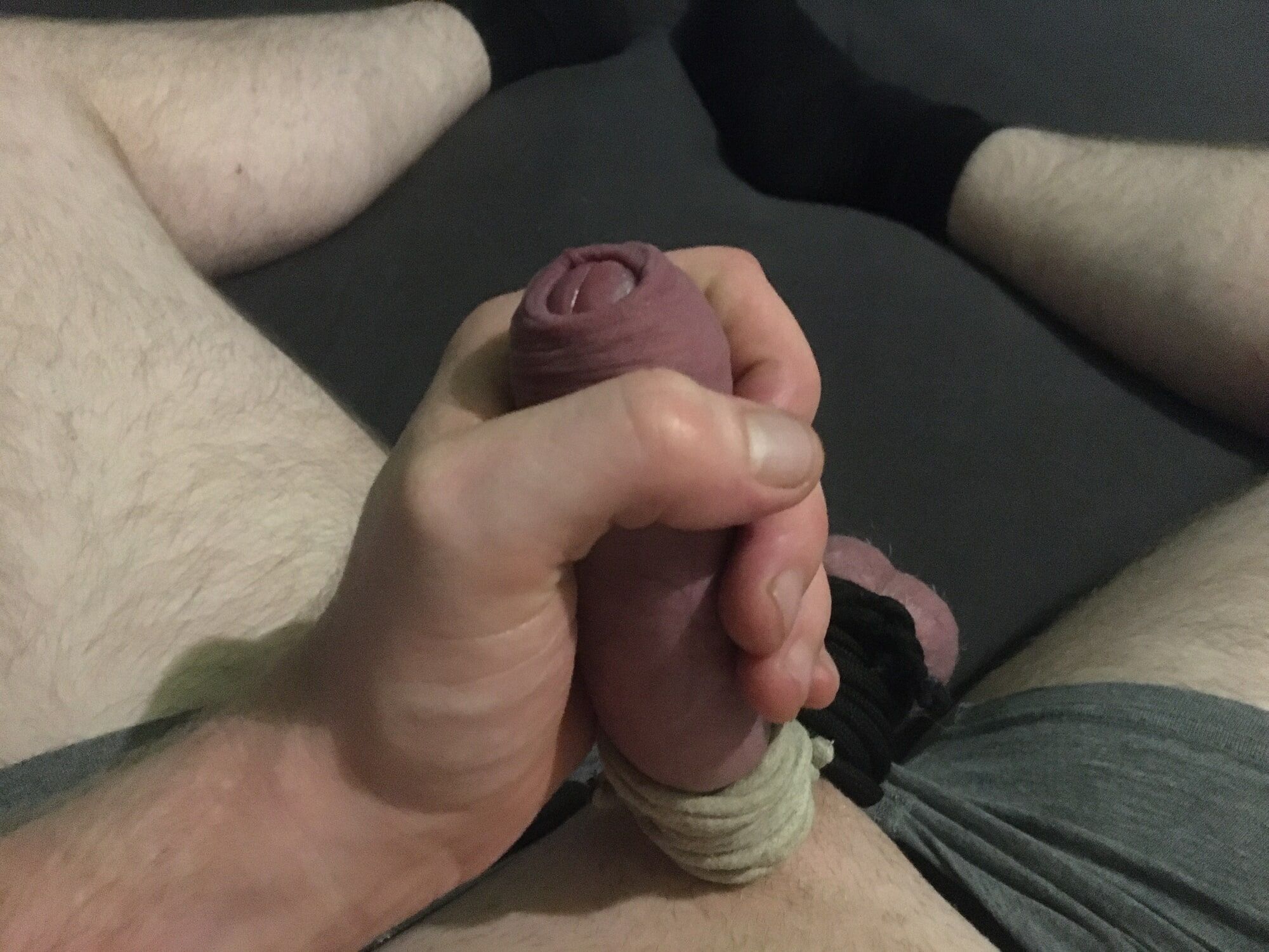 Shaved Cock And Balls Tied Up #43