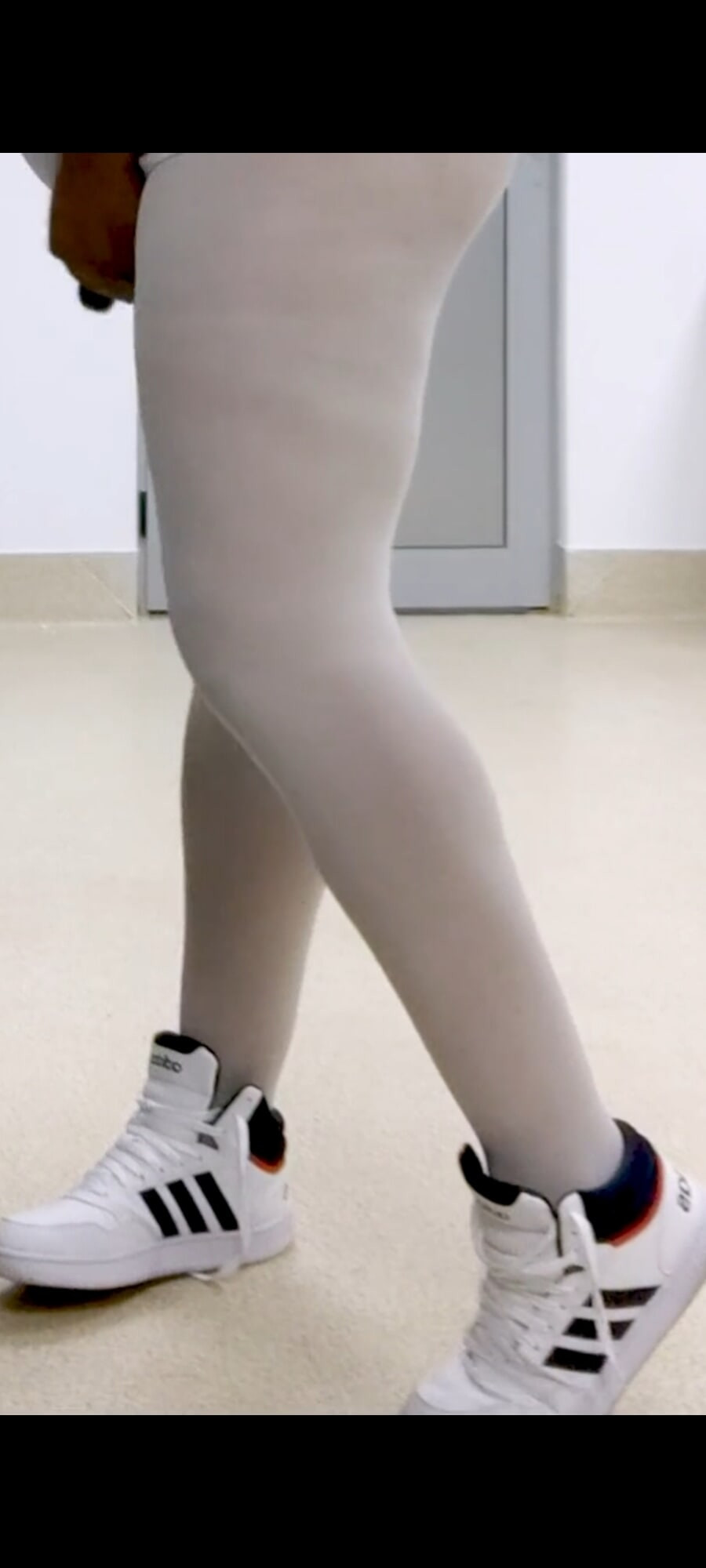 Legs in white pantyhose #7
