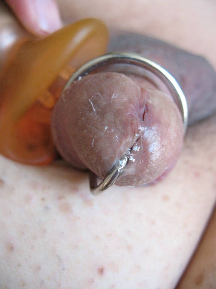 More steel in my cock with glans ring #28
