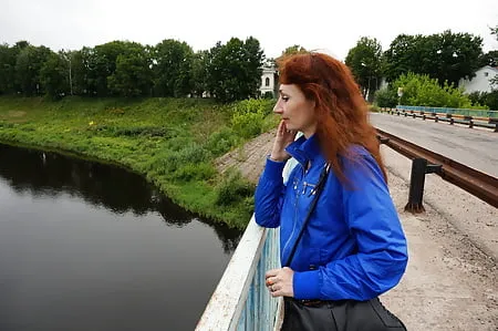 on vazuza river in cold weather         